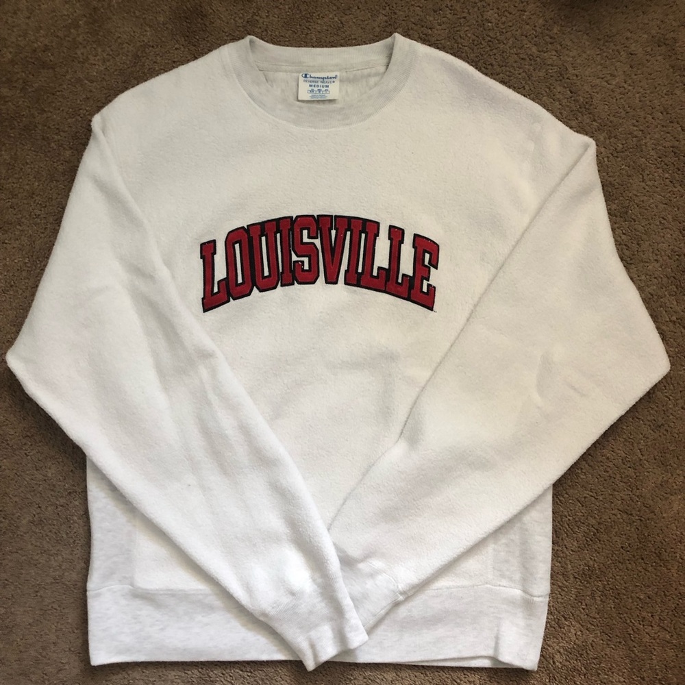 Champion Reverse Weave Louisville Crewneck Sweater - M